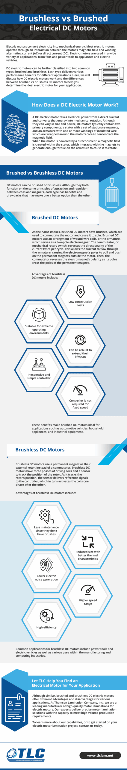 Brushless vs Brushed Electrical DC Motors Brushless vs Brushed Electrical DC Motors