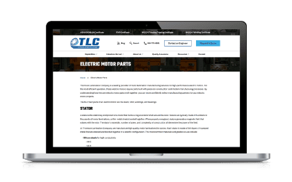 Electric Motor Parts Electric Motor Parts